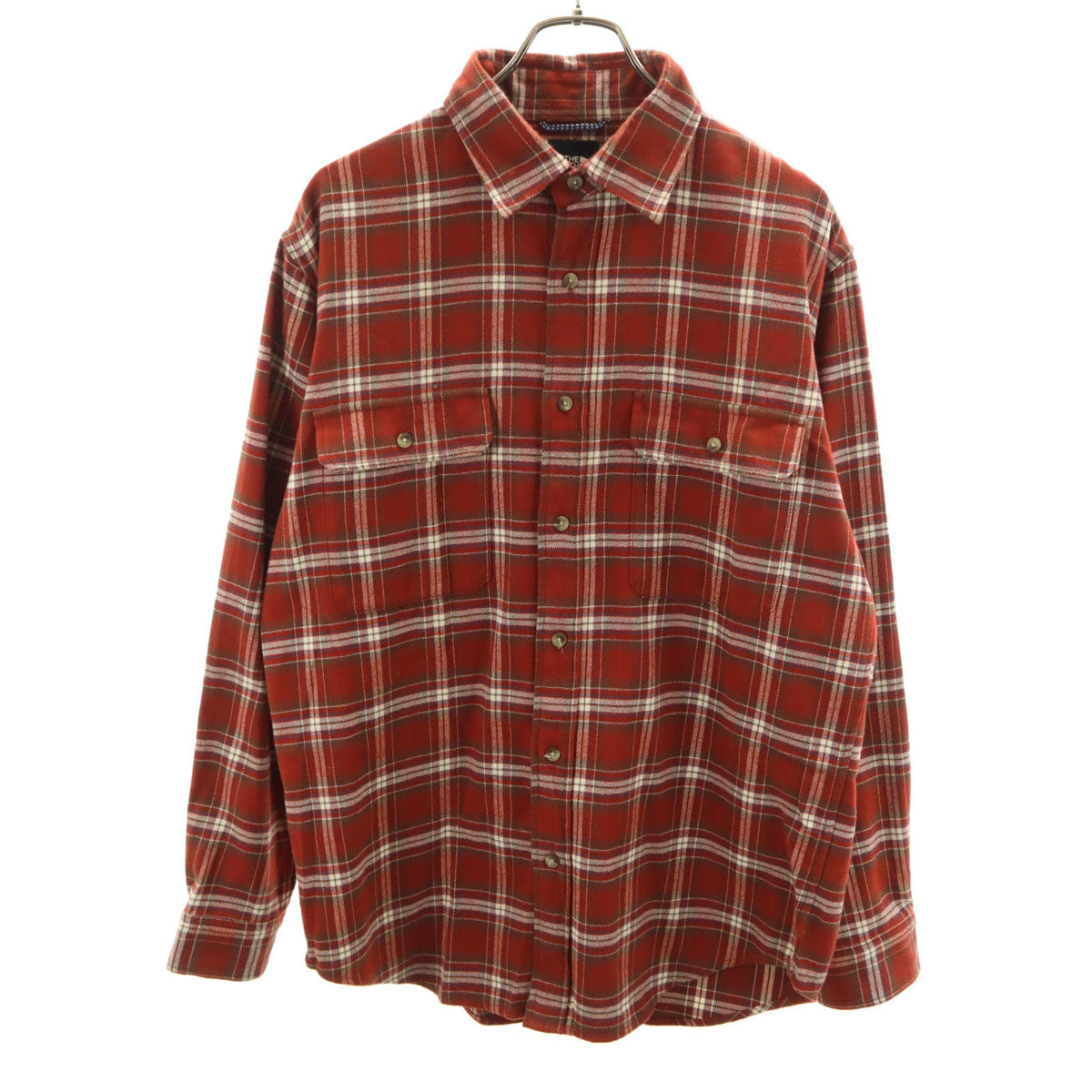 THE NORTH FACE ノースフェイス チェック柄 長袖 ネルシャツ XL レッドブラウン NT26929 アウトドア メンズ