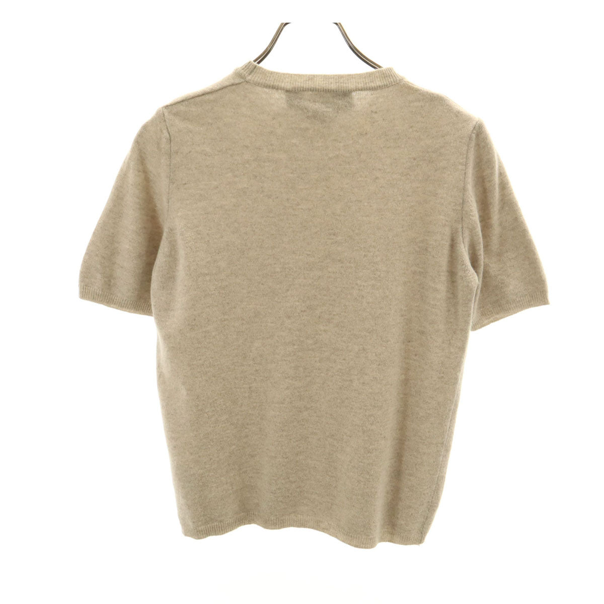 MAX MARA WEEK END LINE マックスマーラウィークエンドライン イタリア製 半袖 ニット M グレージュ セーター レディース