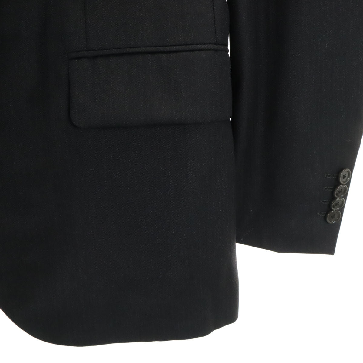 UNITED ARROWS SOVEREIGN ユナイテッドアローズ ソブリン ヘリンボーン スーツ 上下 セットアップ 42 チャコールグレー メンズ