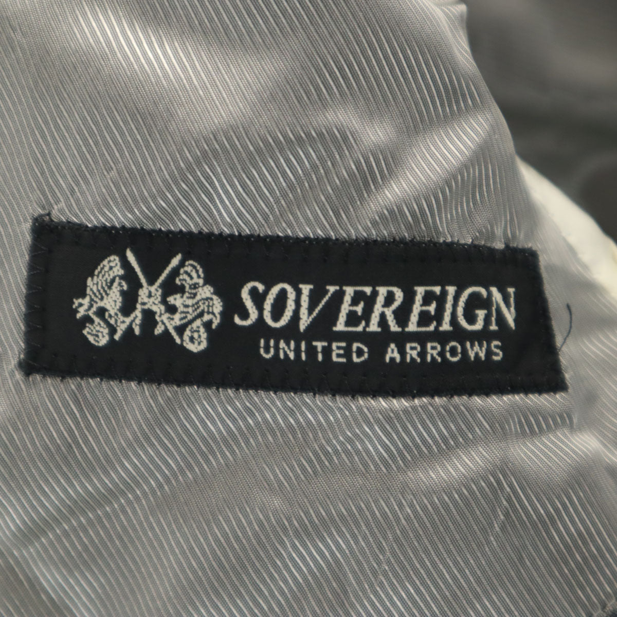 UNITED ARROWS SOVEREIGN ユナイテッドアローズ ソブリン ヘリンボーン スーツ 上下 セットアップ 42 チャコールグレー メンズ