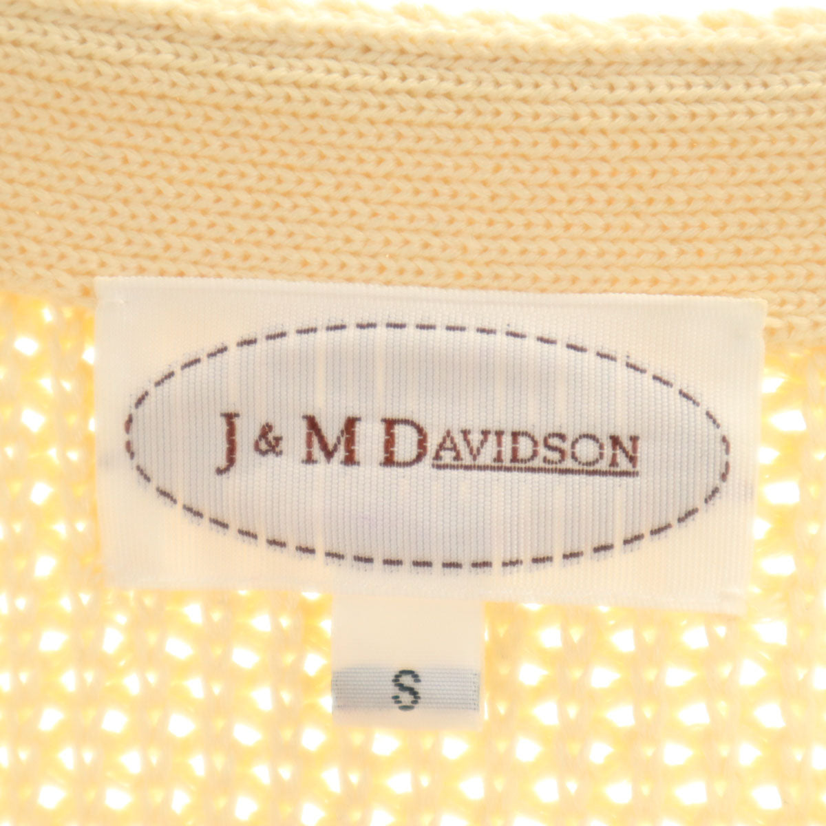 J&M Davidson ジェイアンドエムデヴィッドソン コットン 長袖 セーター S アイボリー ニット レディース