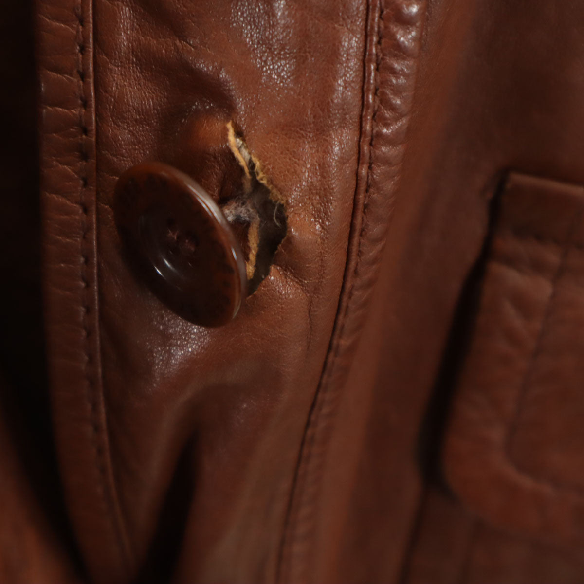 SEE BY CHLOE シーバイクロエ 羊革 レザージャケット 46 ブラウン レディース