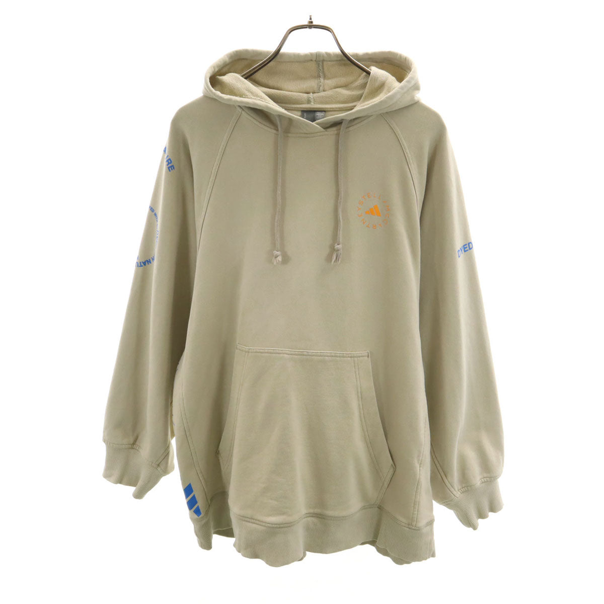 adidas by Stella McCartney アディダスバイステラマッカートニー 長袖 スウェットパーカー L ベージュ レディース