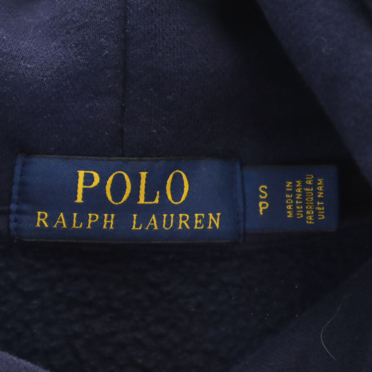 POLO RALPH LAUREN ポロラルフローレン ポロベア刺繍 長袖 スウェットパーカー S ネイビー 裏起毛 メンズ