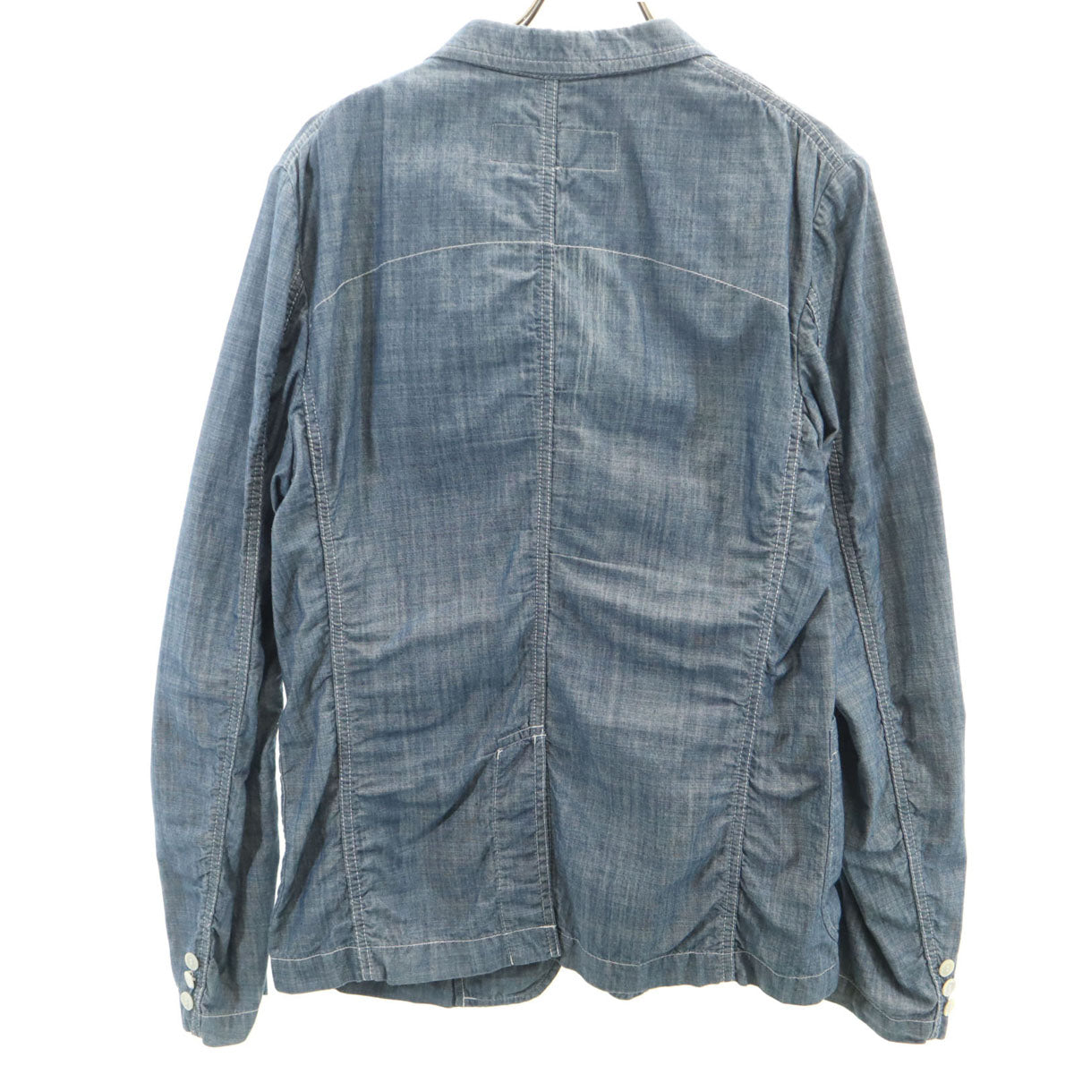 COMME des GARCONS HOMME コムデギャルソンオム 2009年 日本製 シャンブレー テーラードジャケット L ネイビー メンズ