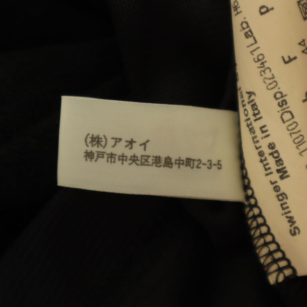 FENDI JEANS フェンディ ジーンズ イタリア製 ズッカ柄 長袖 ポロ ワンピース 44 ブラック レディース