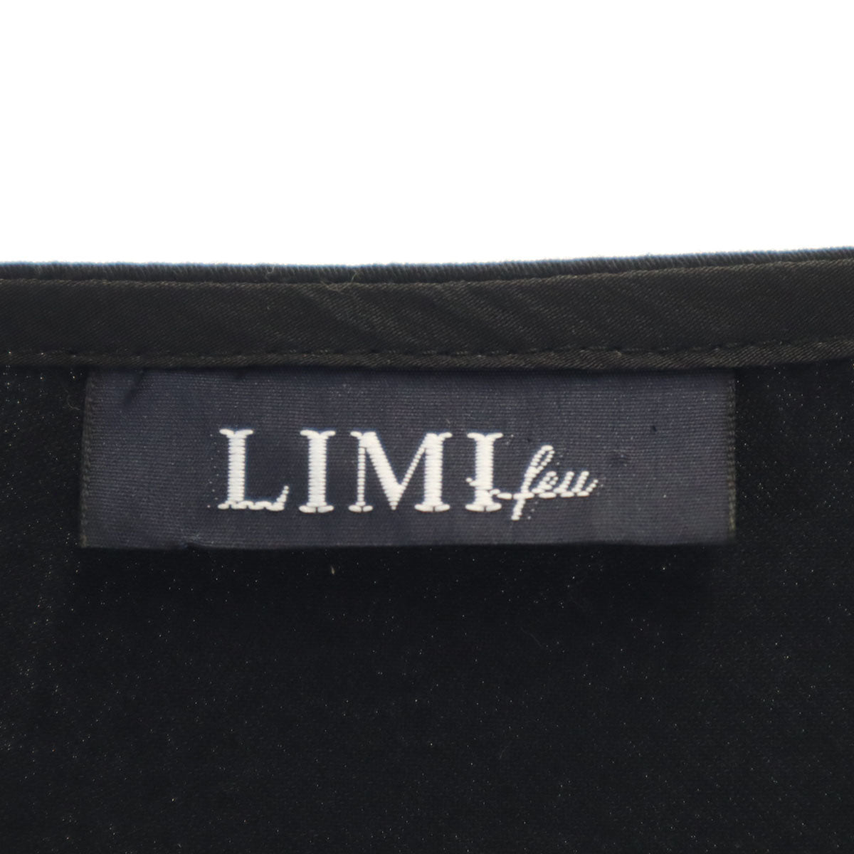LIMI feu リミフゥ 日本製 長袖 ドルマン ワンピース S ブラック チュニック ヨウジヤマモト レディース