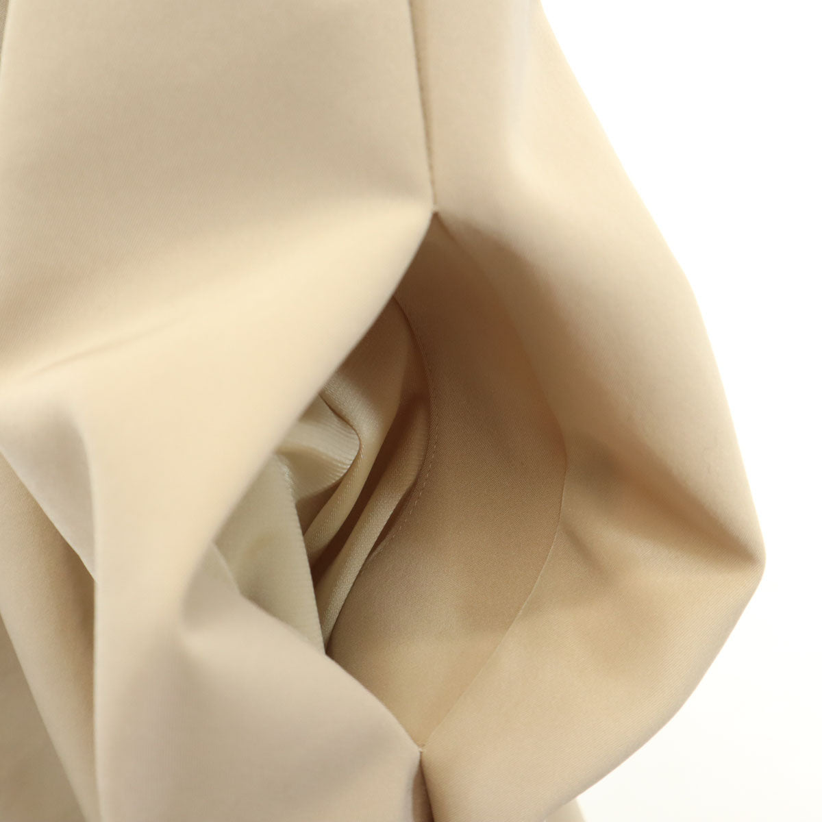 FOXEY NEW YORK フォクシーニューヨーク 日本製 ノースリーブ ワンピース 42 ベージュ レディース