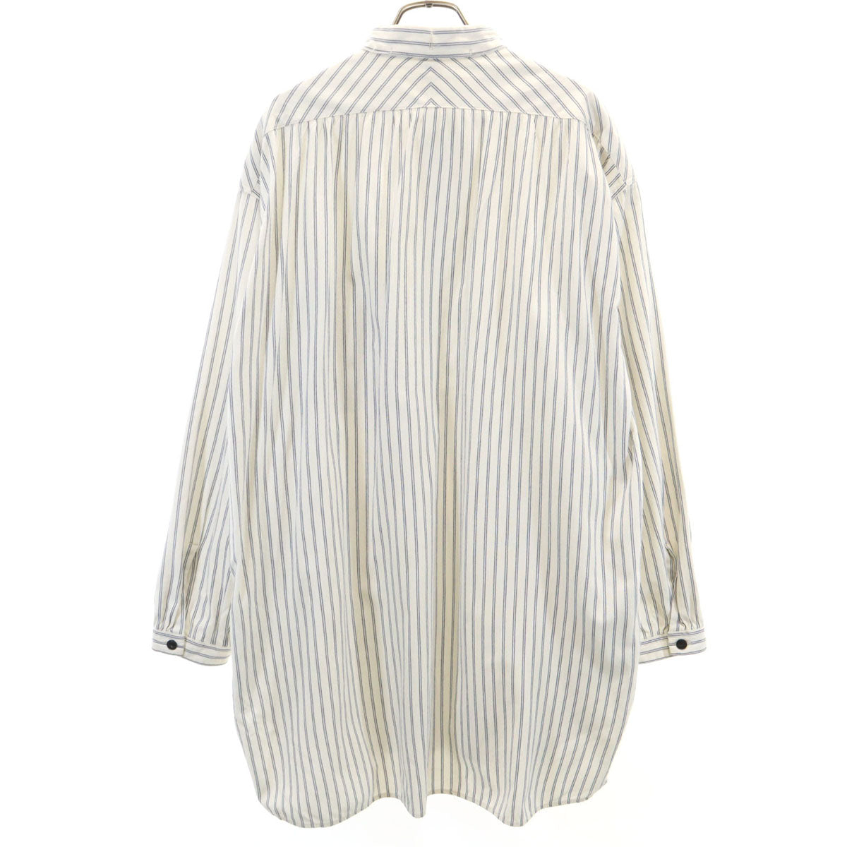 snowpeak スノーピーク TAKIBI 焚 ストライプ柄 長袖 シャツワンピース M ホワイト アウトドア レディース