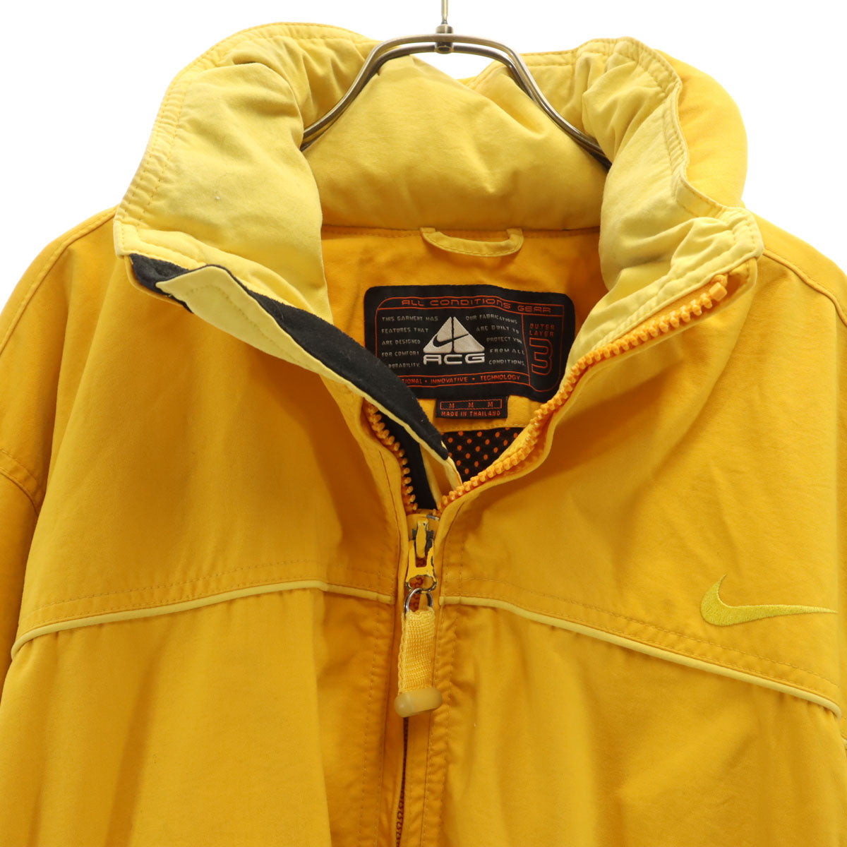 NIKE ACG ナイキエーシージー 90s オールド ナイロンジャケット M イエロー メンズ