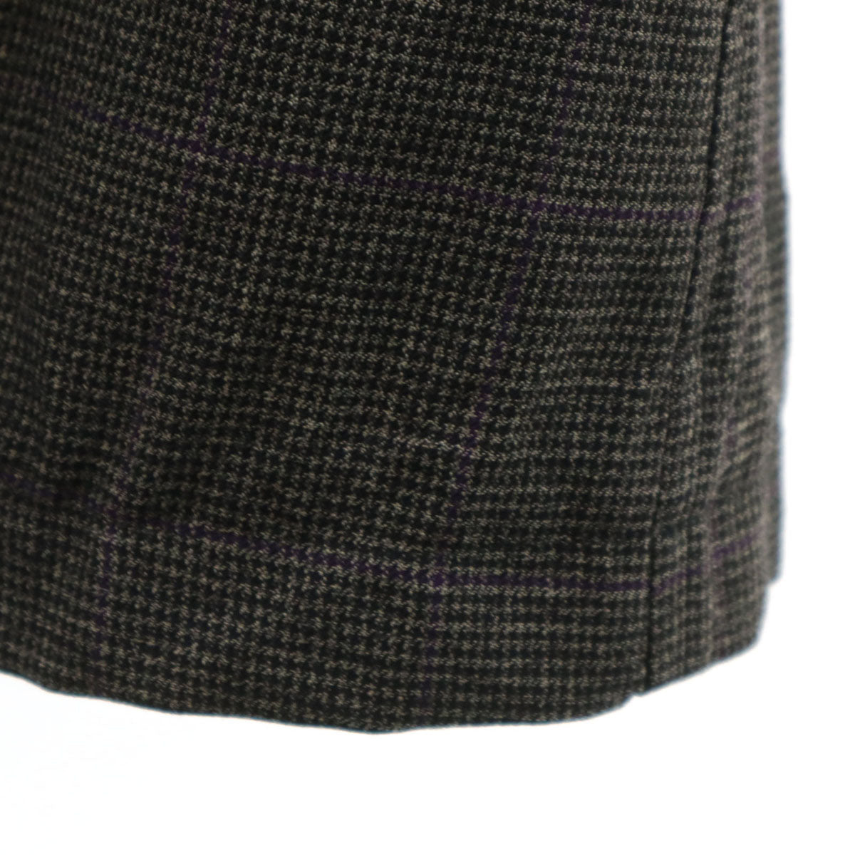 Y’s for men ワイズフォーメン 日本製 ハウンドトゥース柄 トレンチコート 4 チャコールグレー ヨウジヤマモト 千鳥格子 メンズ