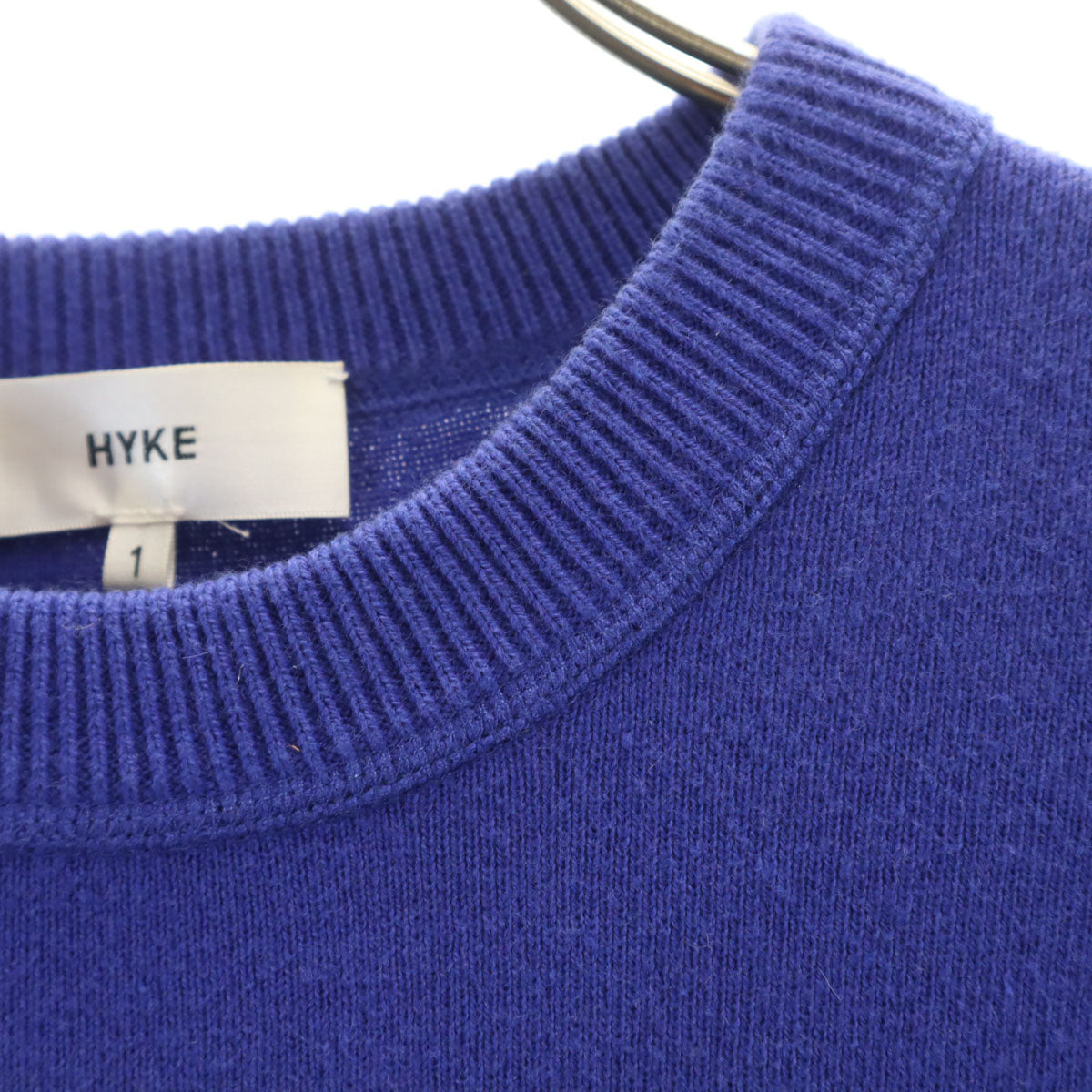 HYKE ハイク フレンチスリーブ ニット 1 青紫 レディース