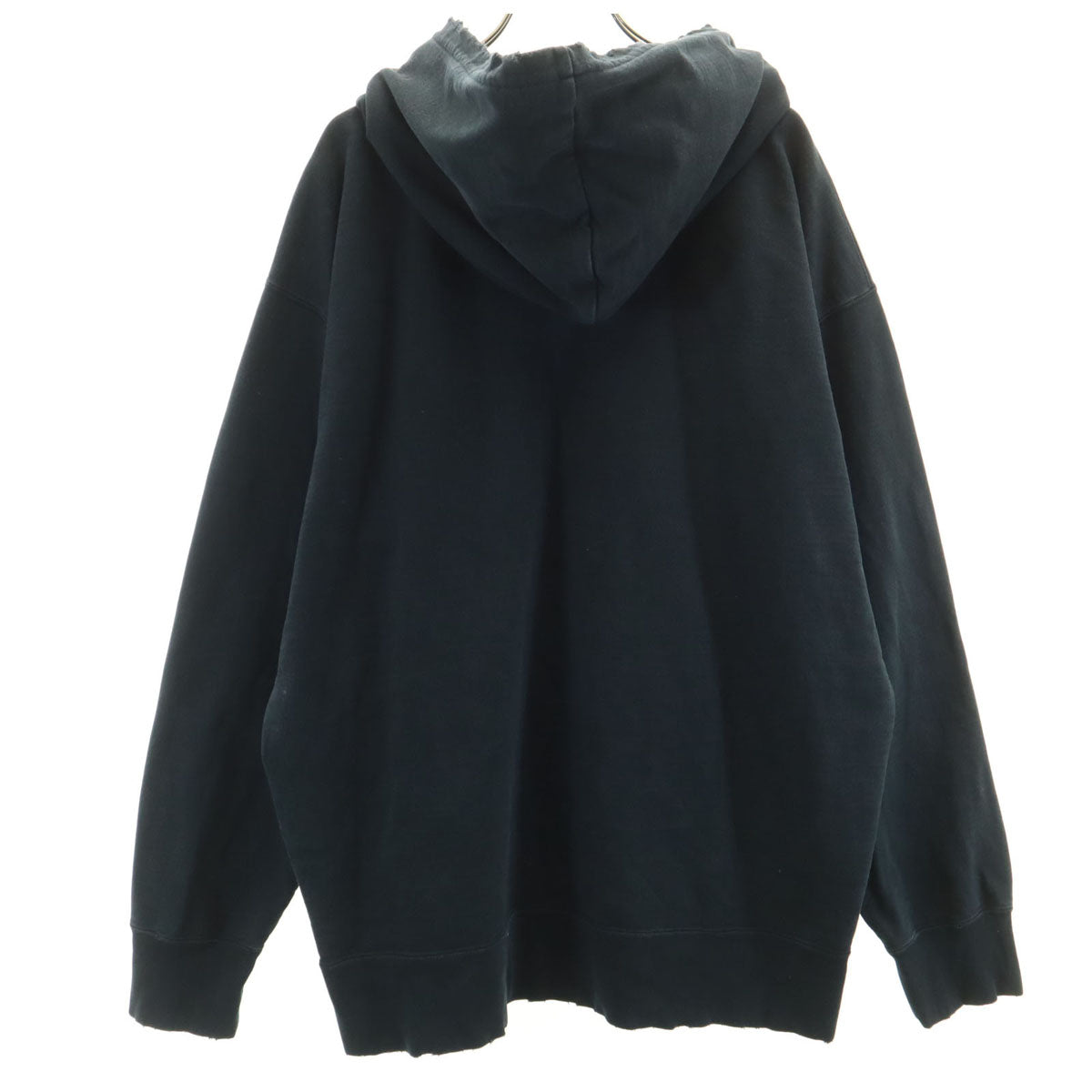 Ron Herman ロンハーマン 日本製 長袖 ヴィンテージ加工 スウェット ジップパーカー XL ブラック メンズ