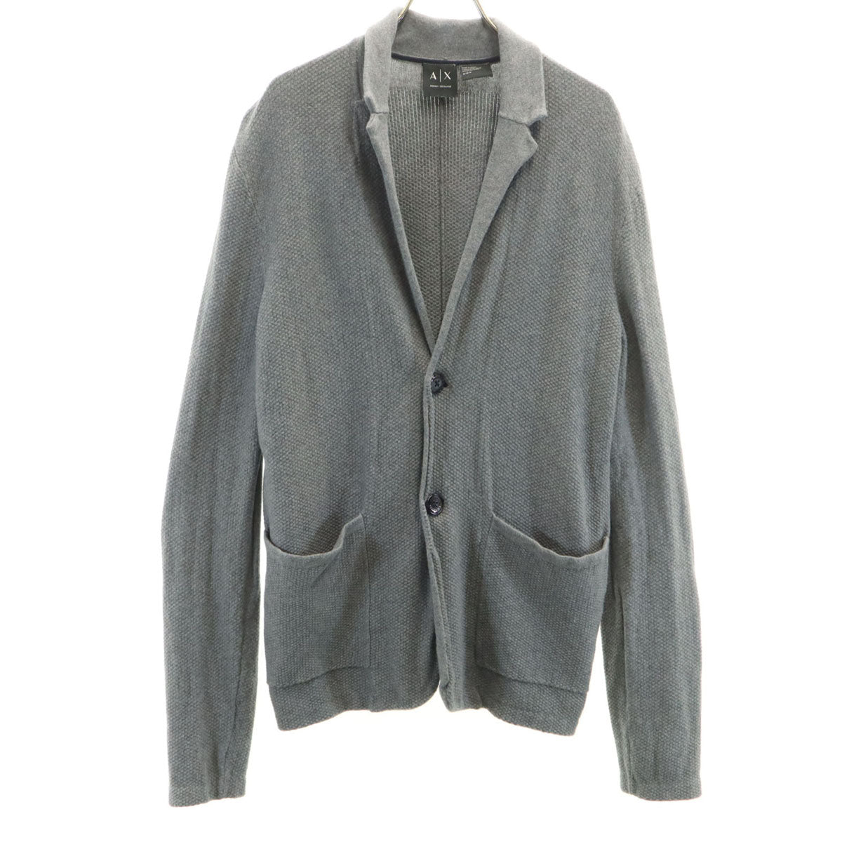 ARMANI EXCHANGE アルマーニエクスチェンジ 長袖 ニットカーディガン M グレー メンズ