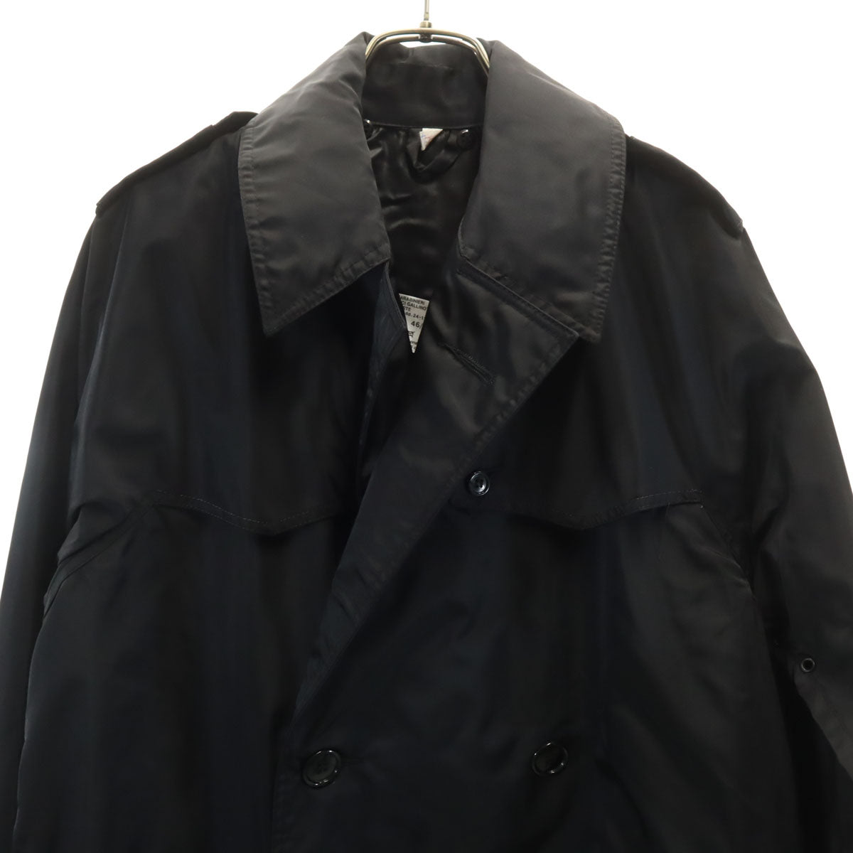 ARMA CARABINIERI イタリア 警察 軍隊 トレンチコート 46 ブラック レイン メンズ