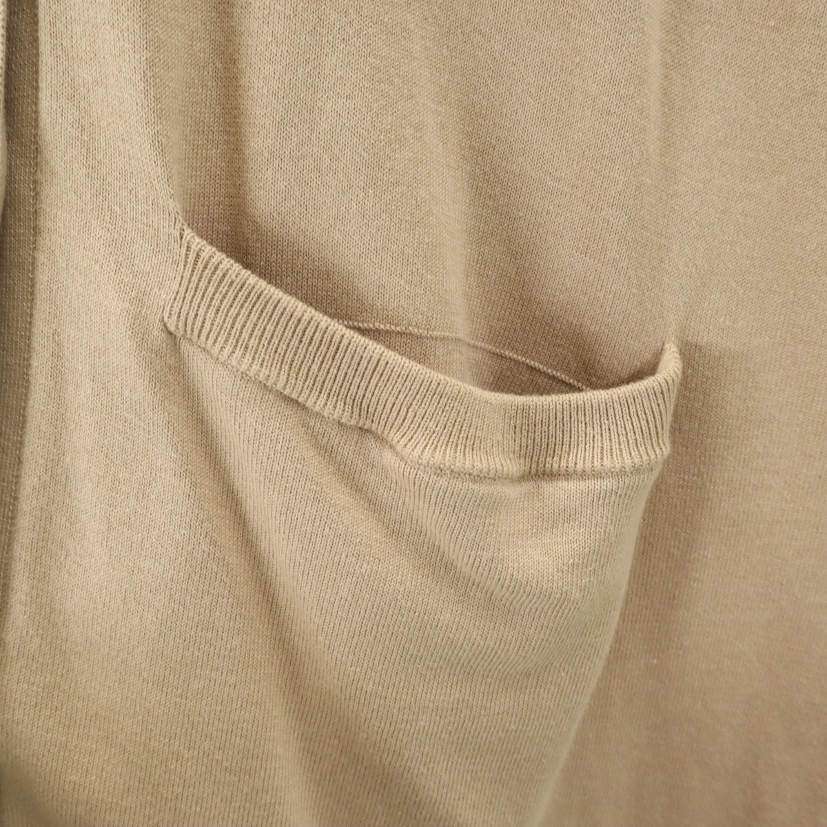 LANVIN en Bleu ランバンオンブルー ロング ニットカーディガン 38 ベージュ レディース