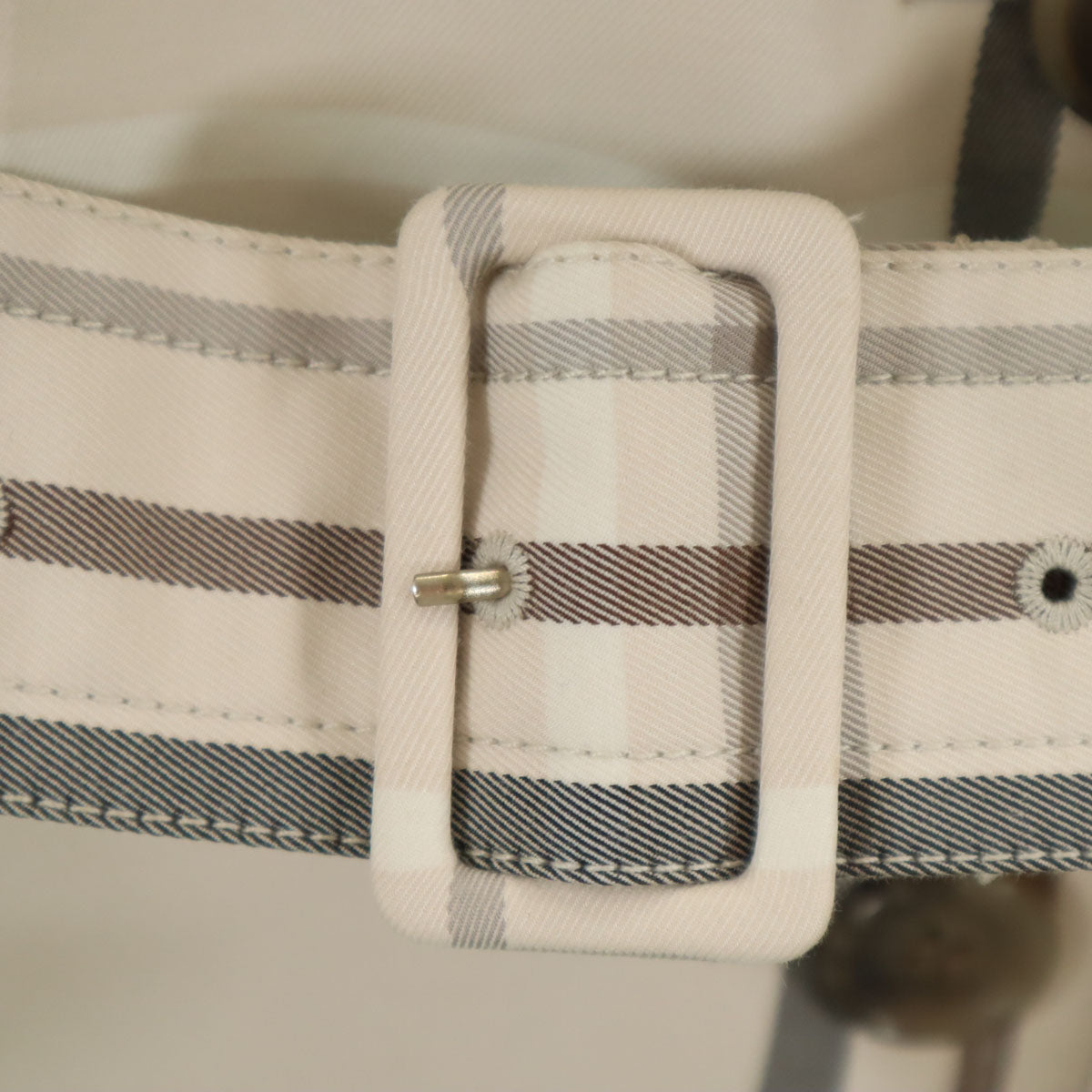 COACH コーチ チェック柄 ハーフ丈 トレンチコート XS ベージュ カバー付き レディース
