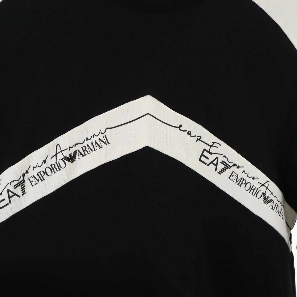 Emporio Armani エンポリオアルマーニ ポルトガル製 長袖 スウェット トレーナー S ブラック メンズ