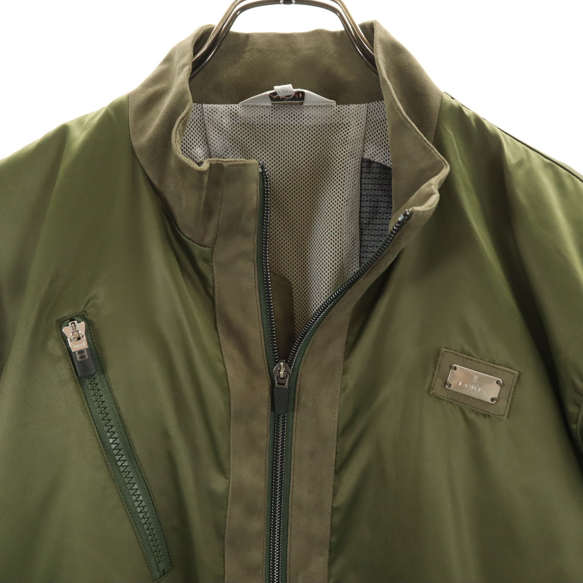 LANVIN SPORT ランバンスポール フライトジャケット 40 オリーブ メンズ
