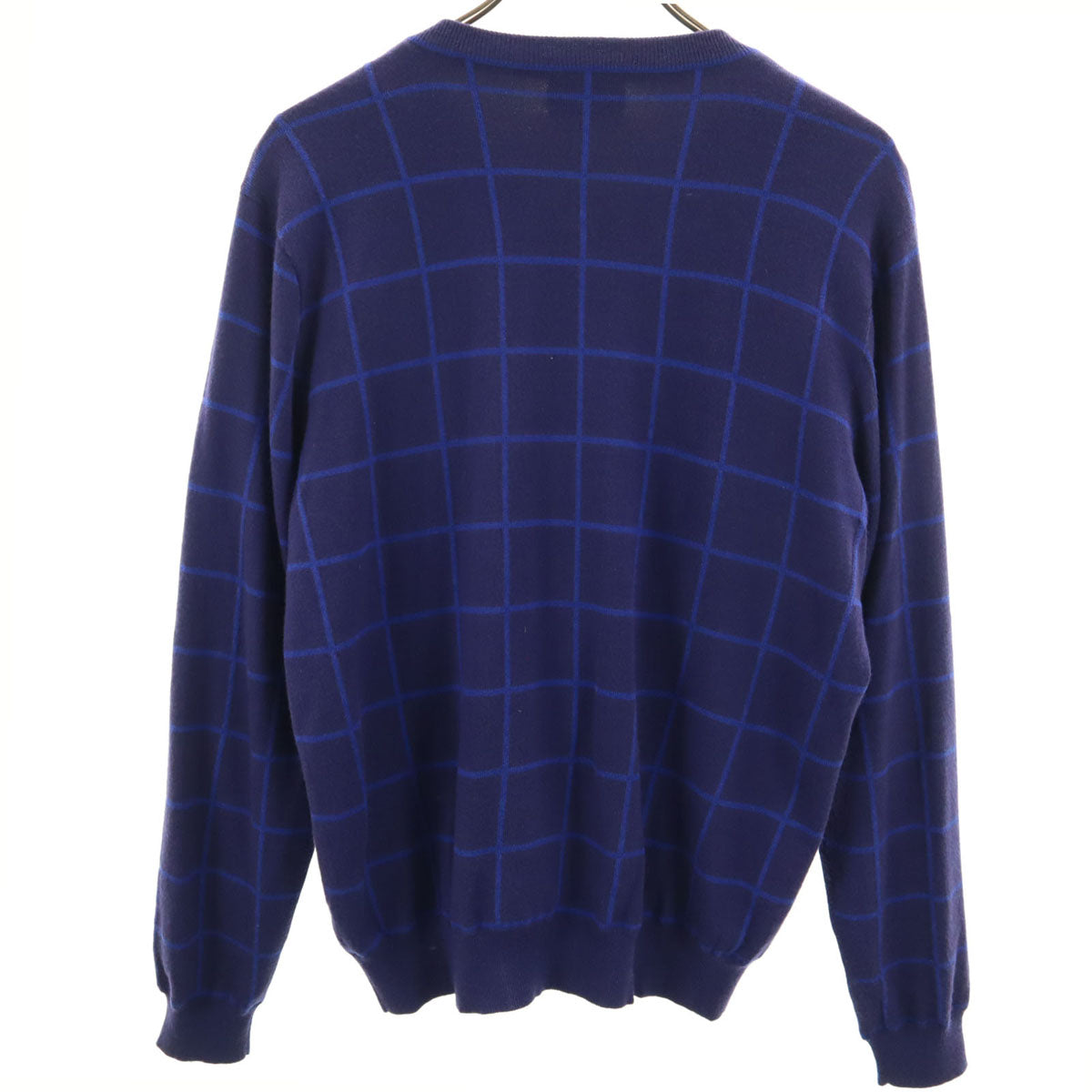 LANVIN SPORT ランバンスポール 長袖 Vネック ニット 40 青紫 セーター レディース