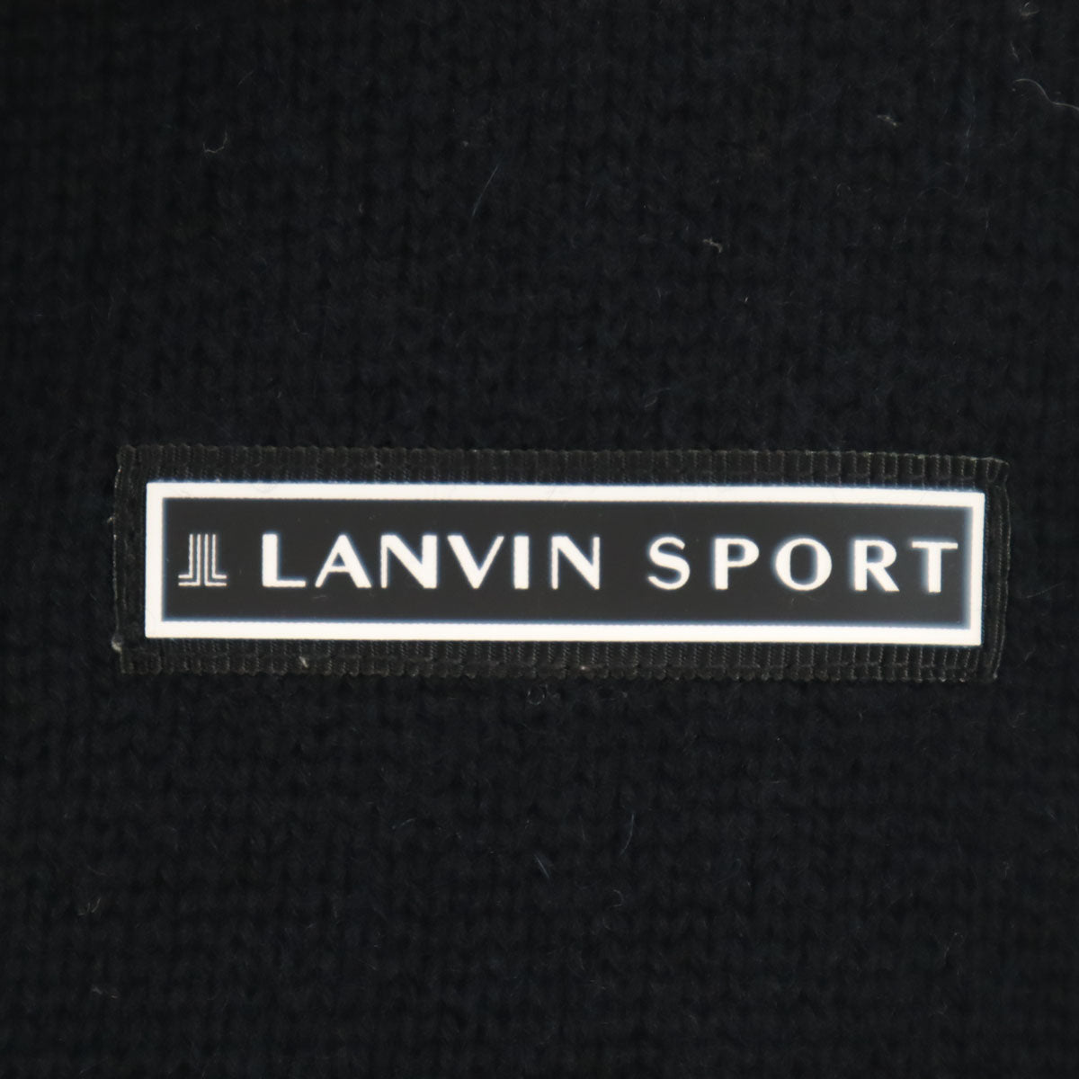 LANVIN SPORT ランバンスポール ニットジャケット 40 ブラック メンズ