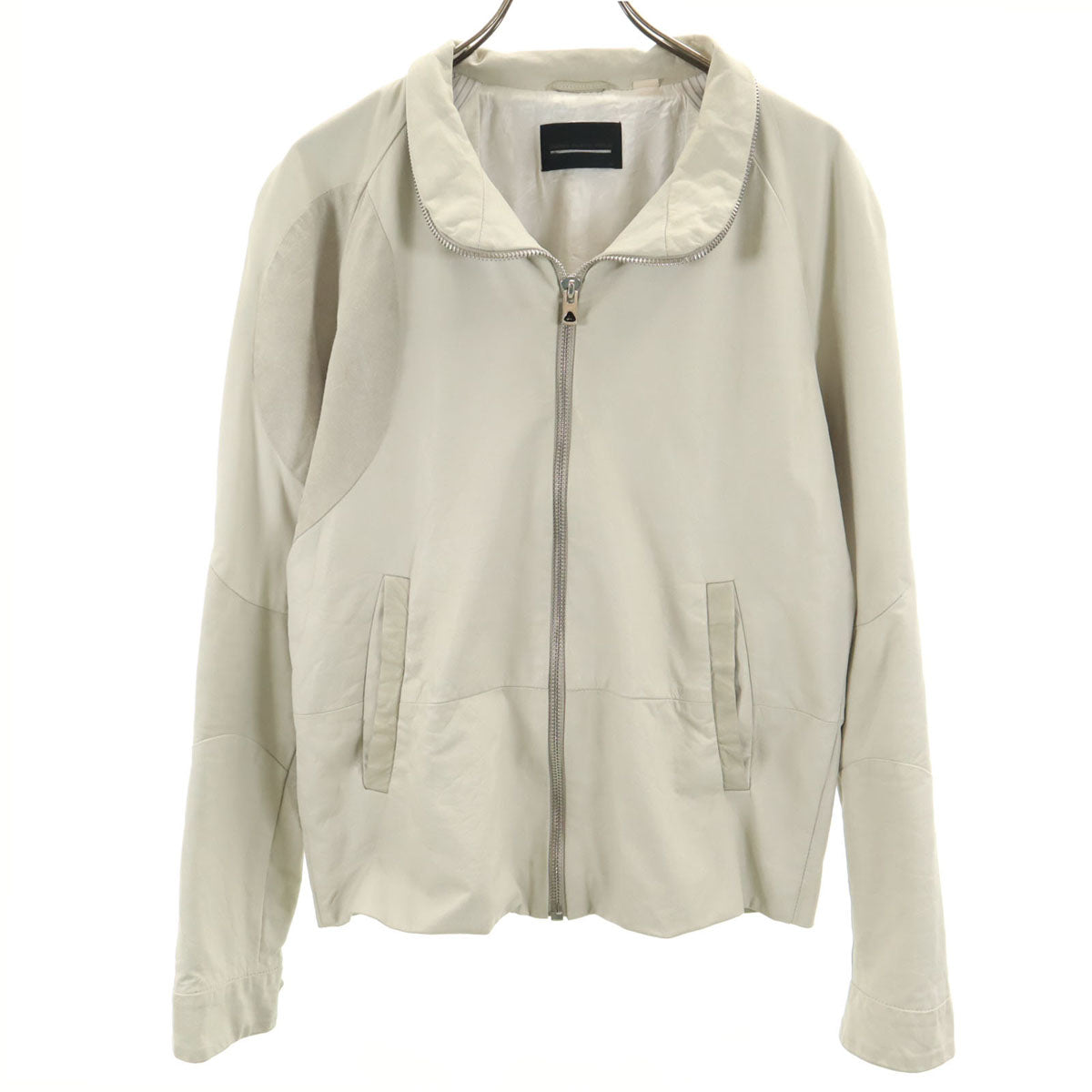DIESEL BLACK GOLD ディーゼルブラックゴールド 牛革 レザージャケット 46 グレージュ メンズ