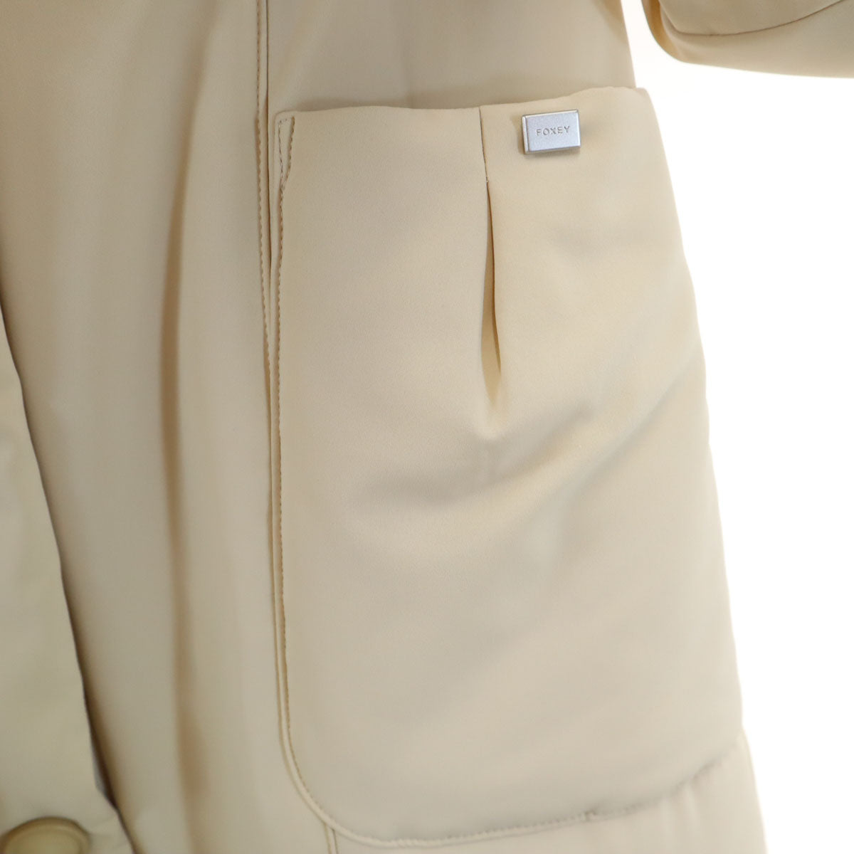 FOXEY NEW YORK フォクシーニューヨーク 日本製 ダウンコート free ベージュ 2WAY レディース