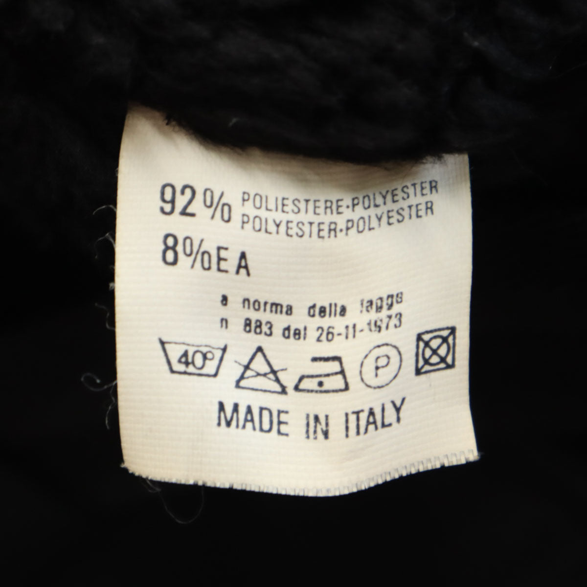 xpensive! イタリア製 裏地ボア コート 44 ブラック レディース