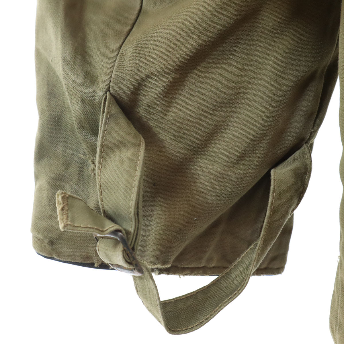 VINTAGE ヴィンテージ 40s 50s クラウンジップ バネクラ 民間品 B－9タイプ フライトジャケット カーキ フード欠損 メンズ