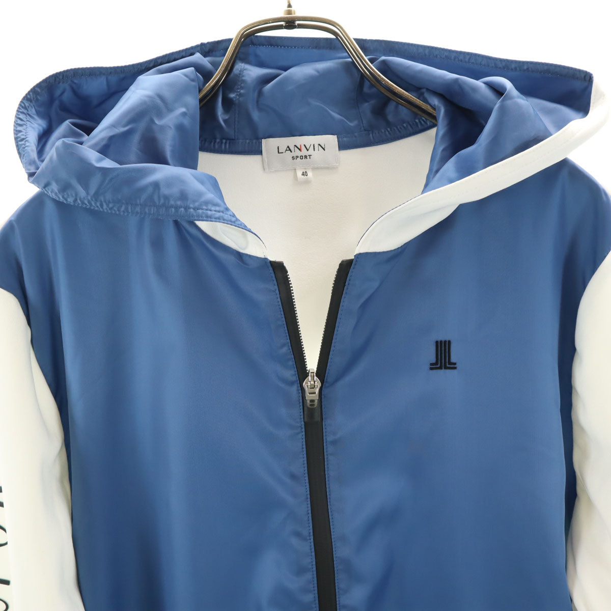 LANVIN SPORT ランバンスポール 長袖 ジップパーカー 40 ホワイト メンズ