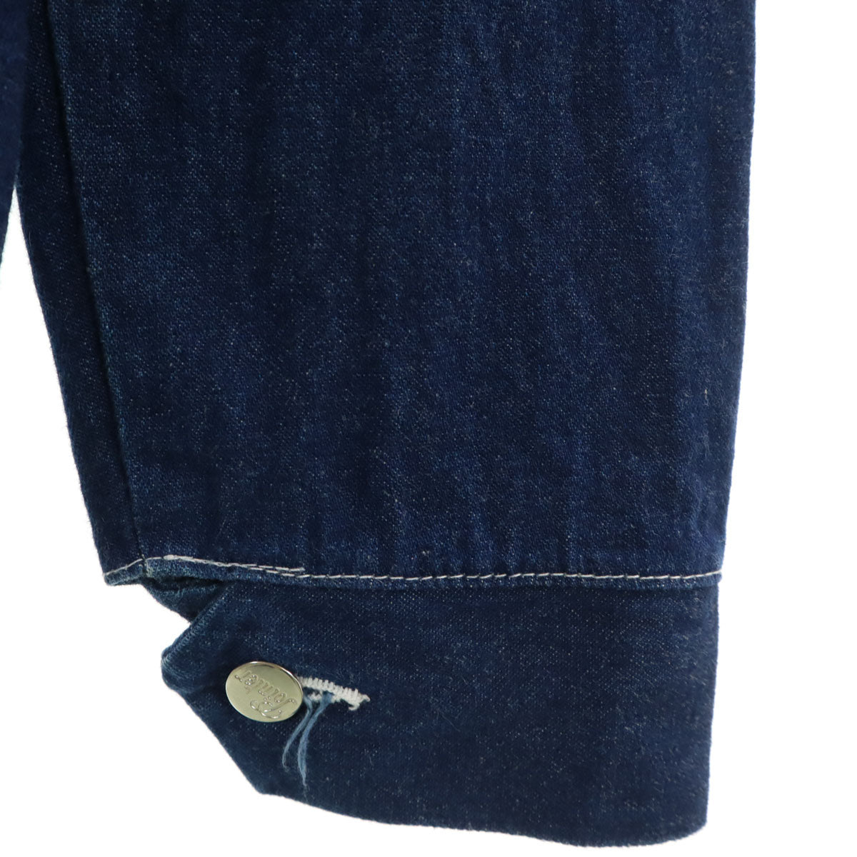 POINTER ポインター USA製 長袖 デニム カバーオール シャツ S インディゴ メンズ