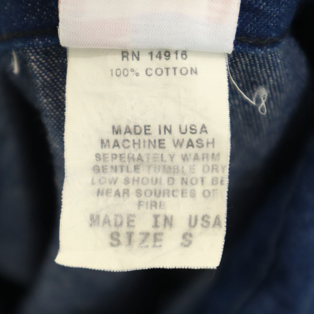 POINTER ポインター USA製 長袖 デニム カバーオール シャツ S インディゴ メンズ