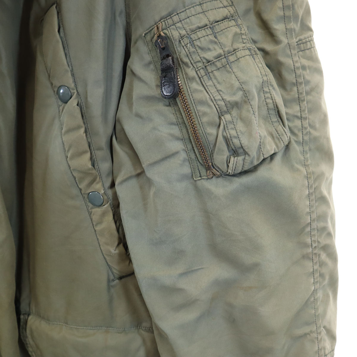 US ARMY アメリカ軍 60s ヴィンテージ コンマージップ コヨーテファー N-3B フライトジャケット カーキ メンズ