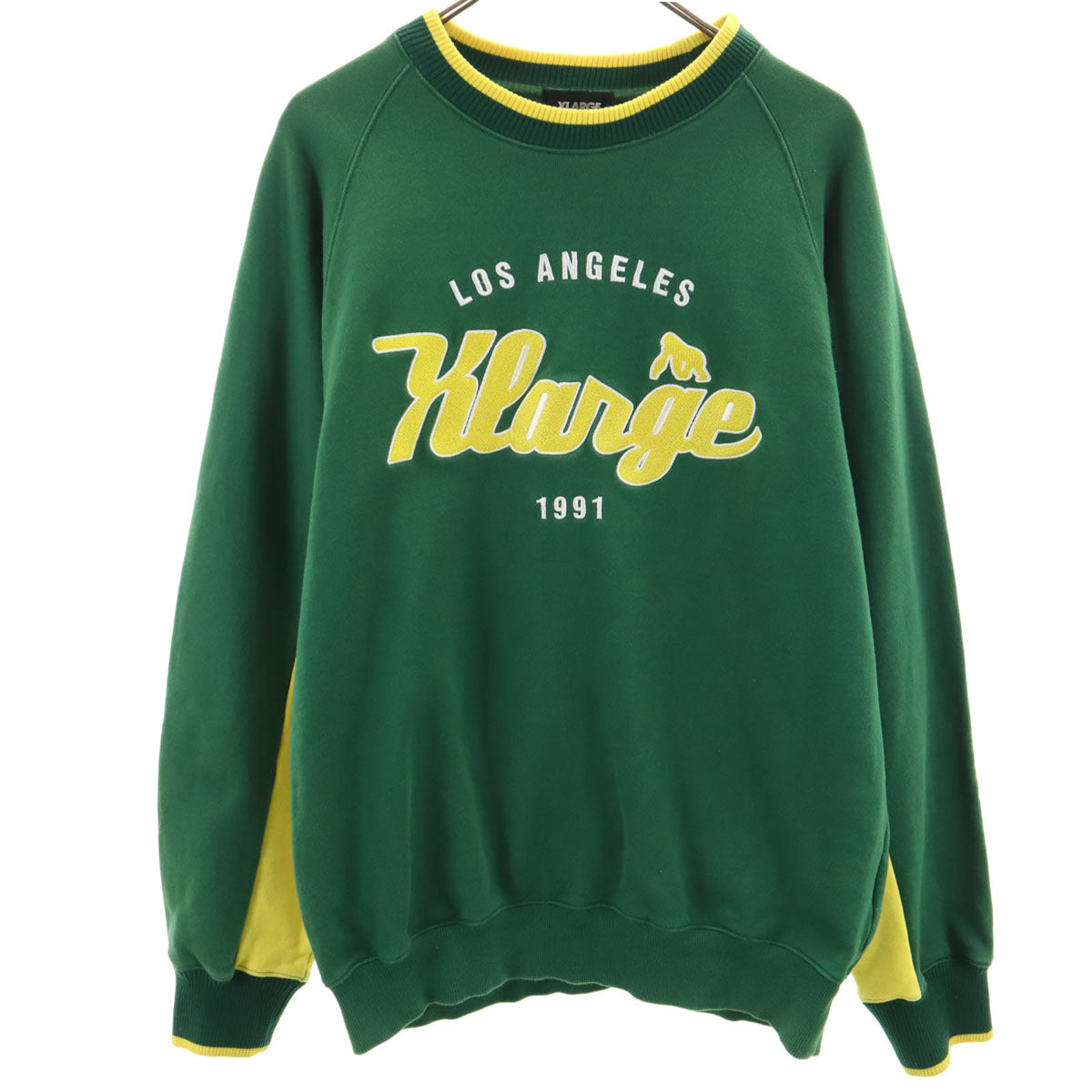 XLARGE エクストララージ 長袖 スウェット トレーナー M グリーン メンズ