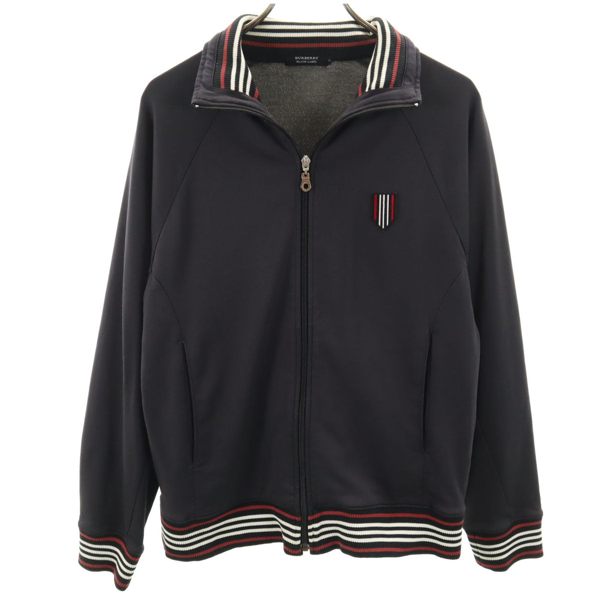 BURBERRY BLACK LABEL バーバリーブラックレーベル 日本製 トラックジャケット 2 チャコールグレー 三陽商会 メンズ