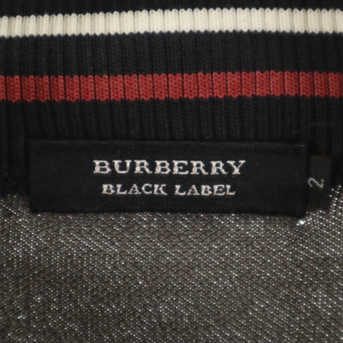BURBERRY BLACK LABEL バーバリーブラックレーベル 日本製 トラックジャケット 2 チャコールグレー 三陽商会 メンズ