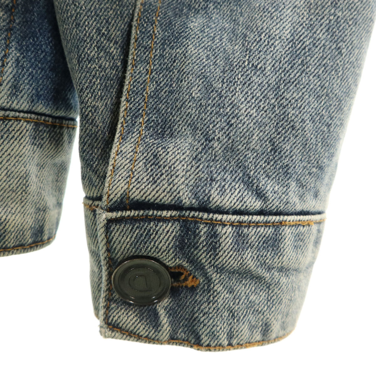 Desigual デシグアル デニム切替 ハイブリッドスリム ブレザー 36 ブラック レディース