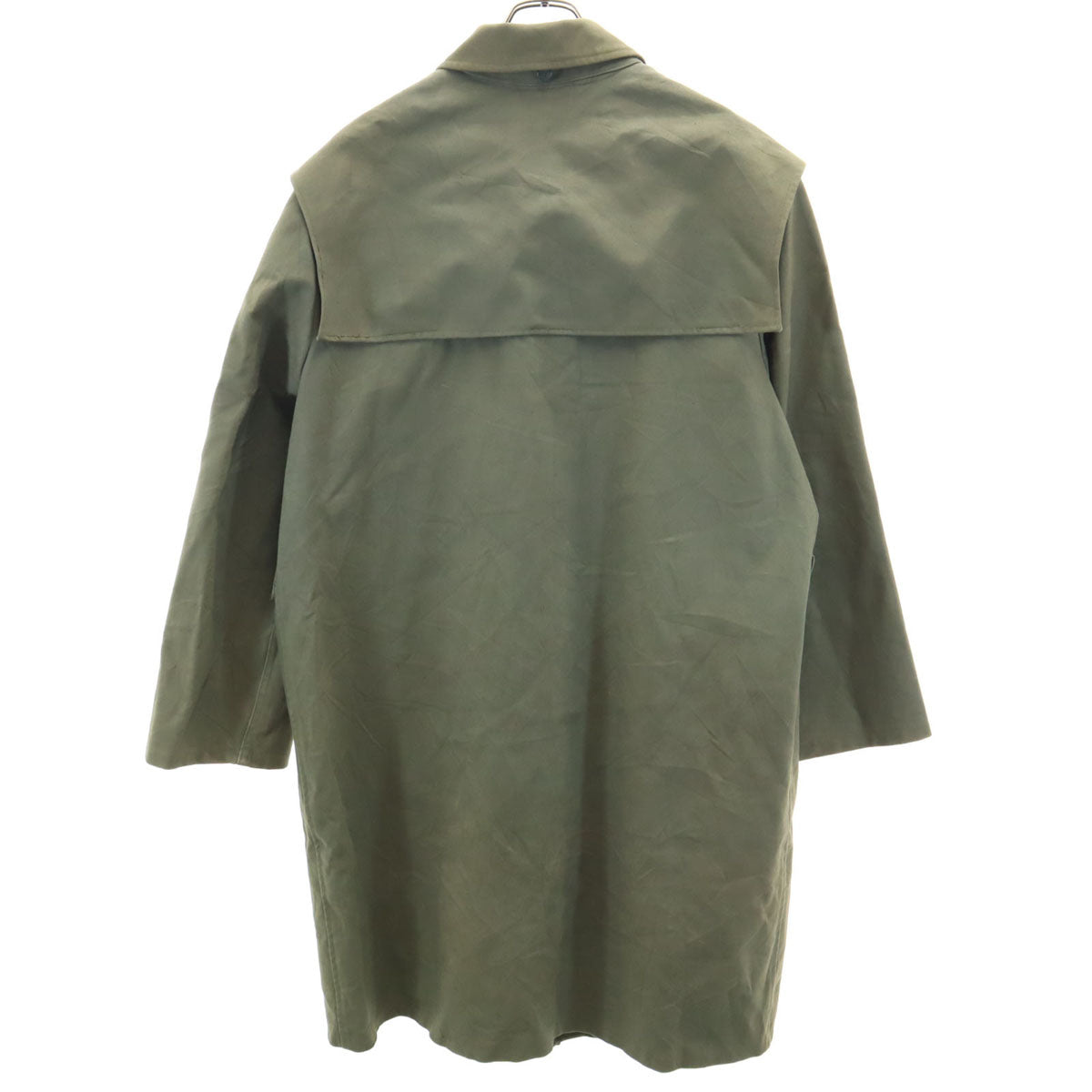 ハンガリー軍 60s 70s ヴィンテージ ステンカラーコート 170-53 カーキ フード、ベルト欠損 メンズ