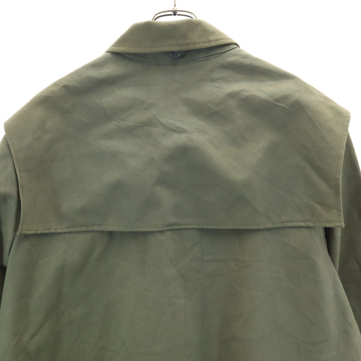 ハンガリー軍 60s 70s ヴィンテージ ステンカラーコート 170-53 カーキ フード、ベルト欠損 メンズ