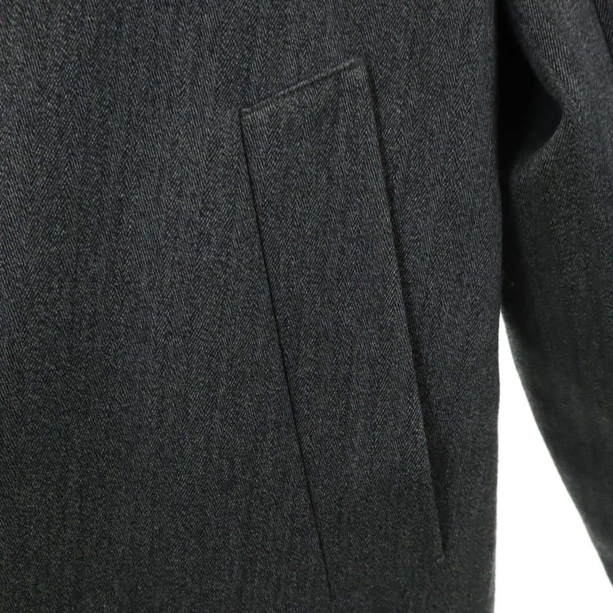 Paul Smith ポールスミス 日本製 ヘリンボーン チェスターコート M チャコールグレー メンズ