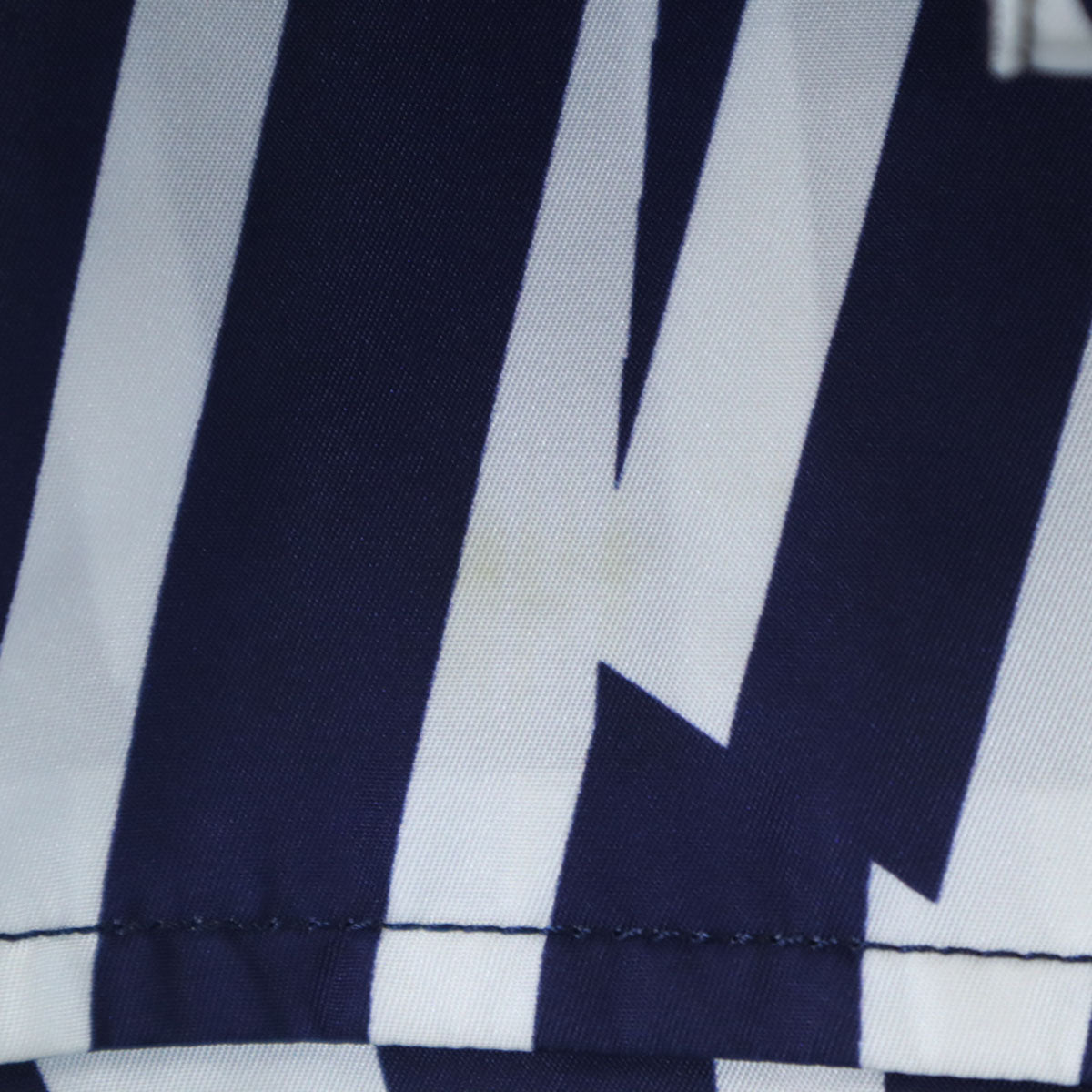 BLACK LABEL CRESTBRIDGE ブラックレーベルクレストブリッジ 16SS ストライプ柄 ナイロンジャケット M ブルー ミハラヤスヒロ 三陽商会 フーディー メンズ