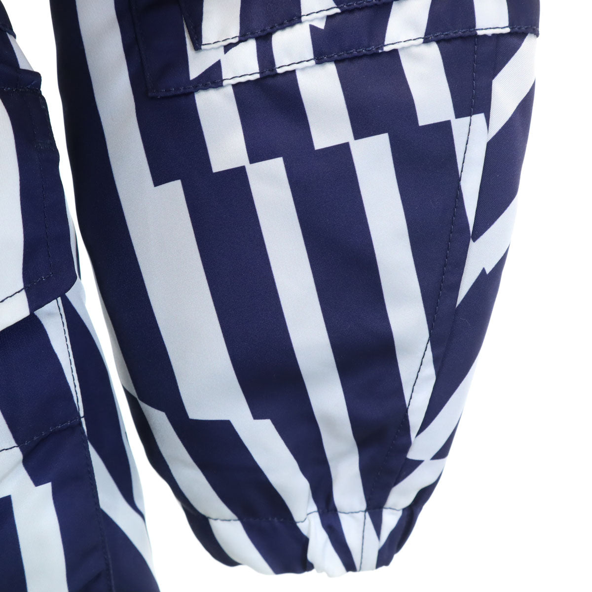 BLACK LABEL CRESTBRIDGE ブラックレーベルクレストブリッジ 16SS ストライプ柄 ナイロンジャケット M ブルー ミハラヤスヒロ 三陽商会 フーディー メンズ