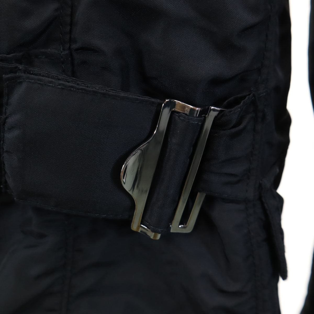 PEUTEREY ピューテリー ダブルジップ ナイロンジャケット 48 ブラック フーディー メンズ