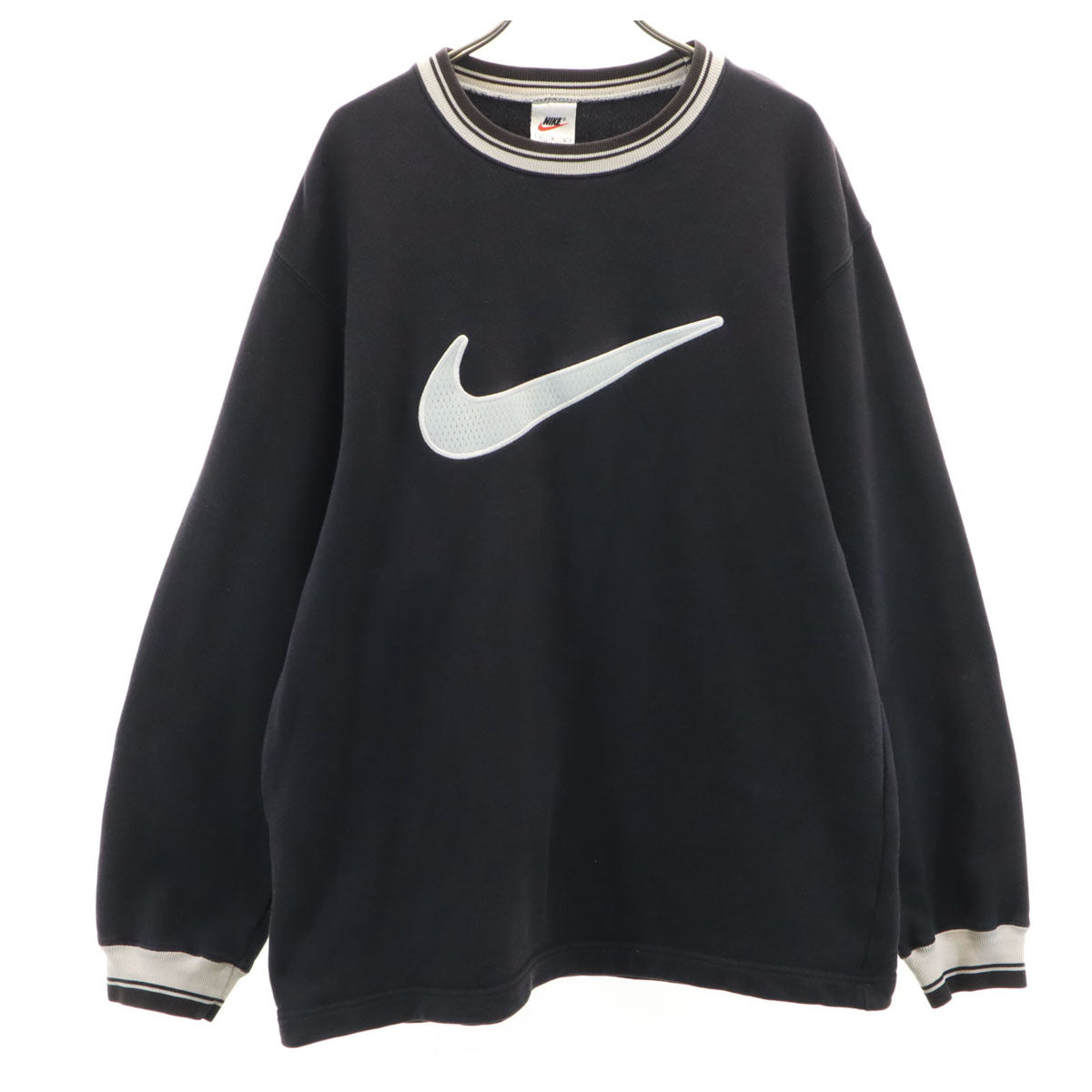 NIKE ナイキ 90s 00s オールド 長袖 スウェット トレーナー L ブラック系 メンズ