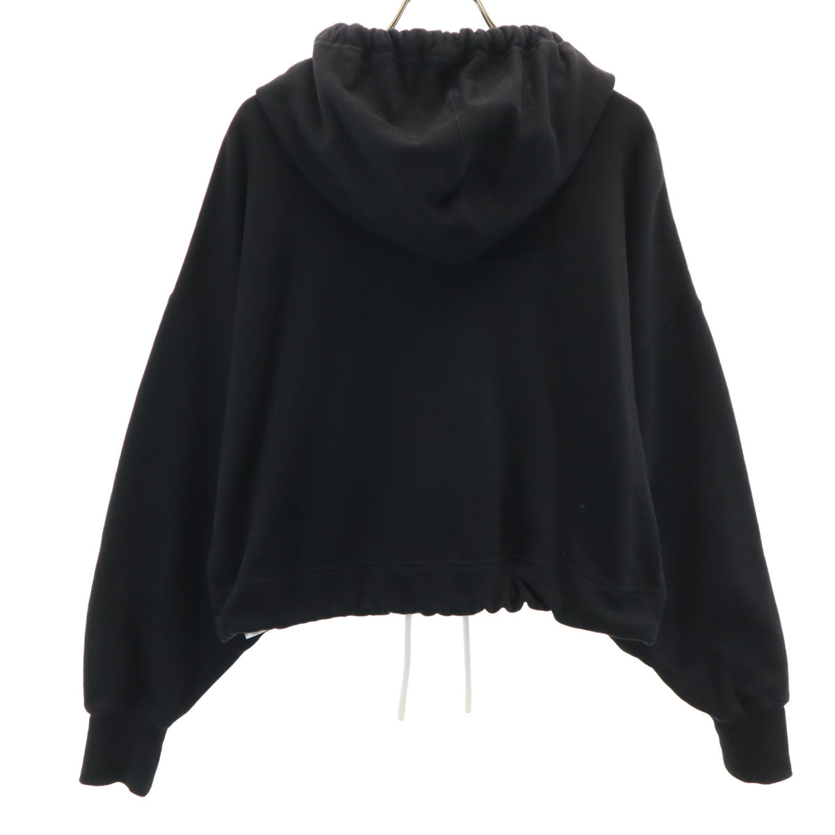 DIESEL ディーゼル 長袖 アンクル丈 ハーフジップ スウェットパーカー XXS ブラック レディース