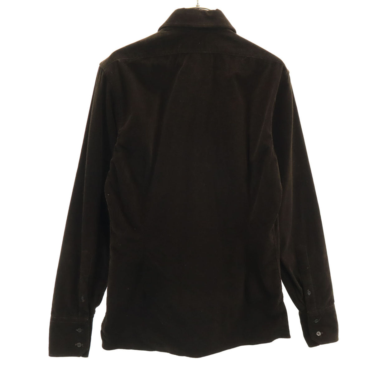 美品 GUCCI グッチ イタリア製 長袖 コーデュロイシャツ 38 ブラウン メンズ