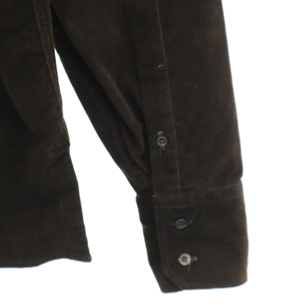 美品 GUCCI グッチ イタリア製 長袖 コーデュロイシャツ 38 ブラウン メンズ