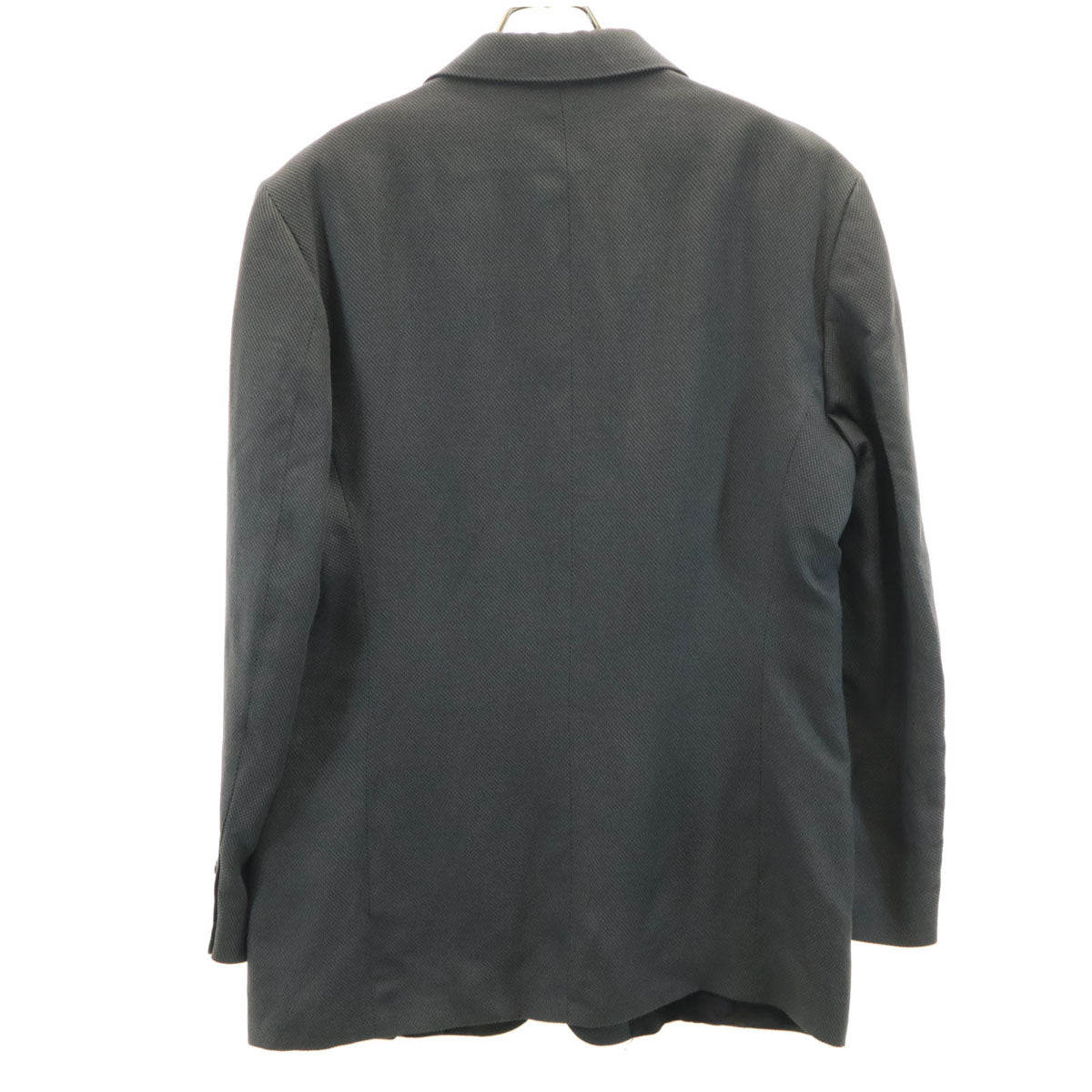 GIORGIO ARMANI LE COLLEZIONI ジョルジオアルマーニ コレッツォーニ 90s イタリア製 オールド 総柄 テーラードジャケット 48 チャコールグレー メンズ