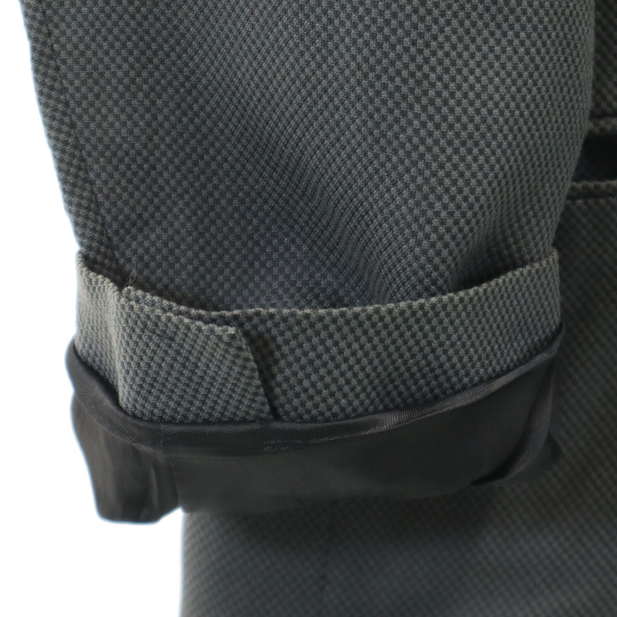 GIORGIO ARMANI LE COLLEZIONI ジョルジオアルマーニ コレッツォーニ 90s イタリア製 オールド 総柄 テーラードジャケット 48 チャコールグレー メンズ