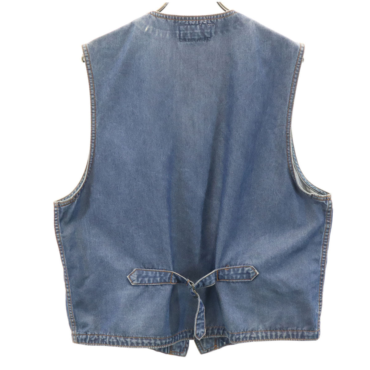 KENZO JEANS ケンゾージーンズ 90s 日本製 オールド デニム ジレベスト FREE ウォッシュブルー メンズ